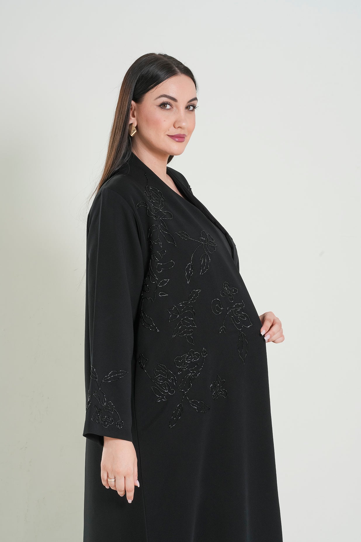 Elegant Layered Abaya