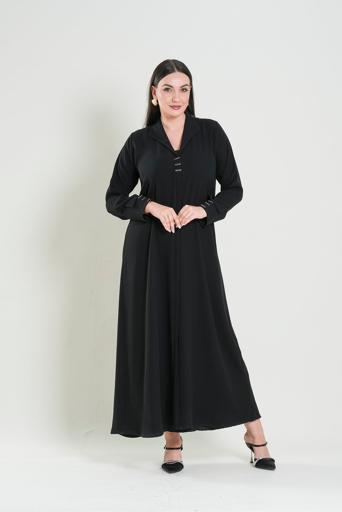 Women’s Elegant Black Abaya Dress