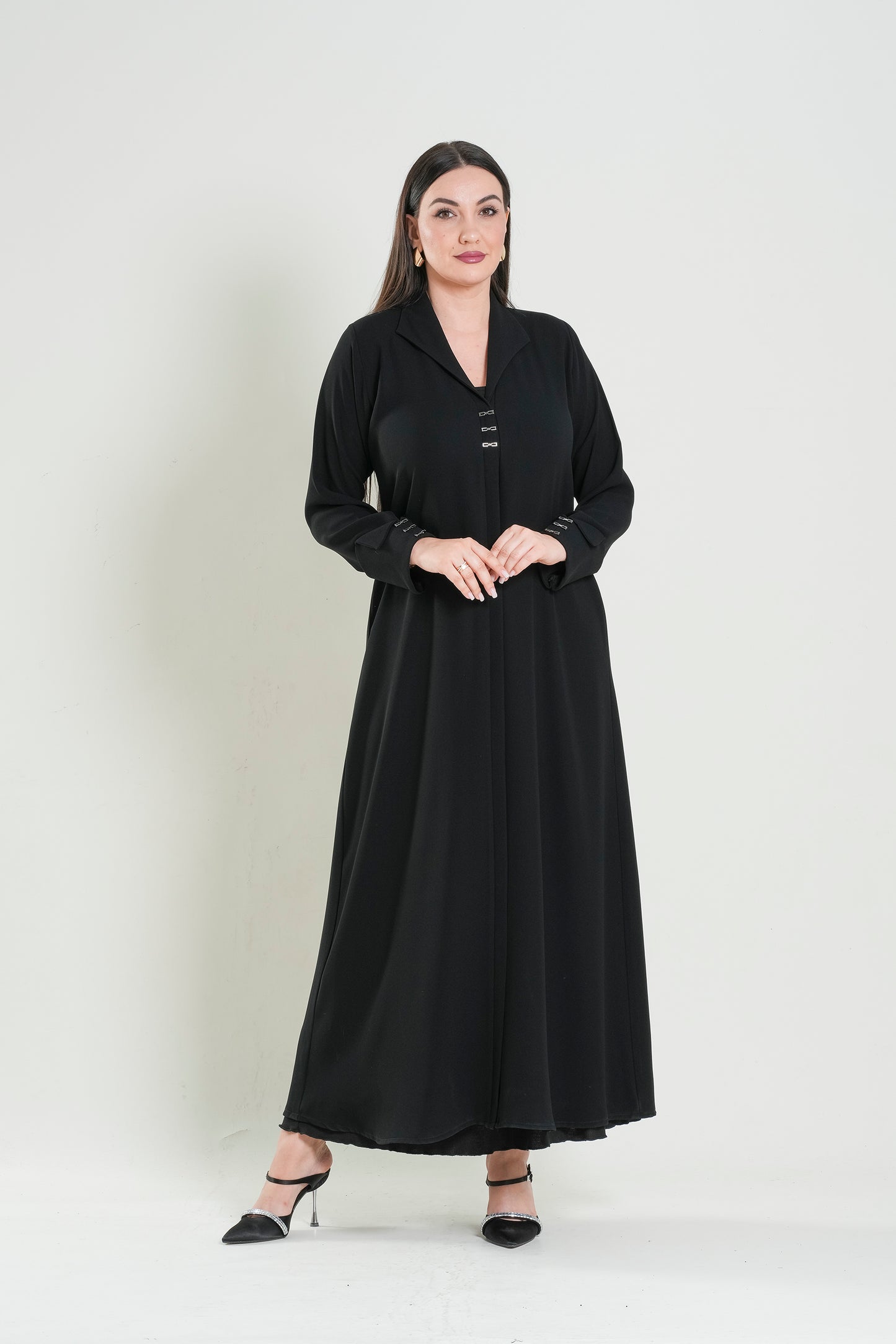 Women’s Elegant Black Abaya Dress