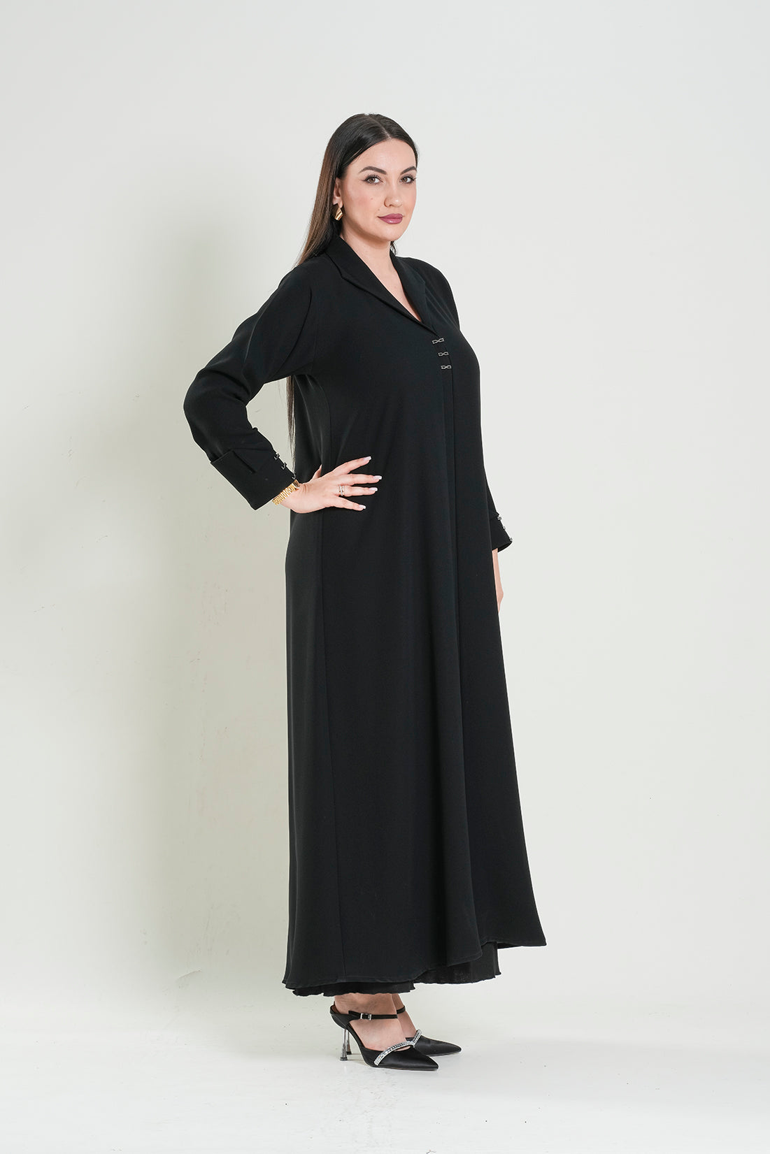 Women’s Elegant Black Abaya Dress