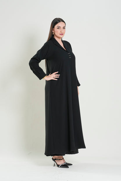 Women’s Elegant Black Abaya Dress
