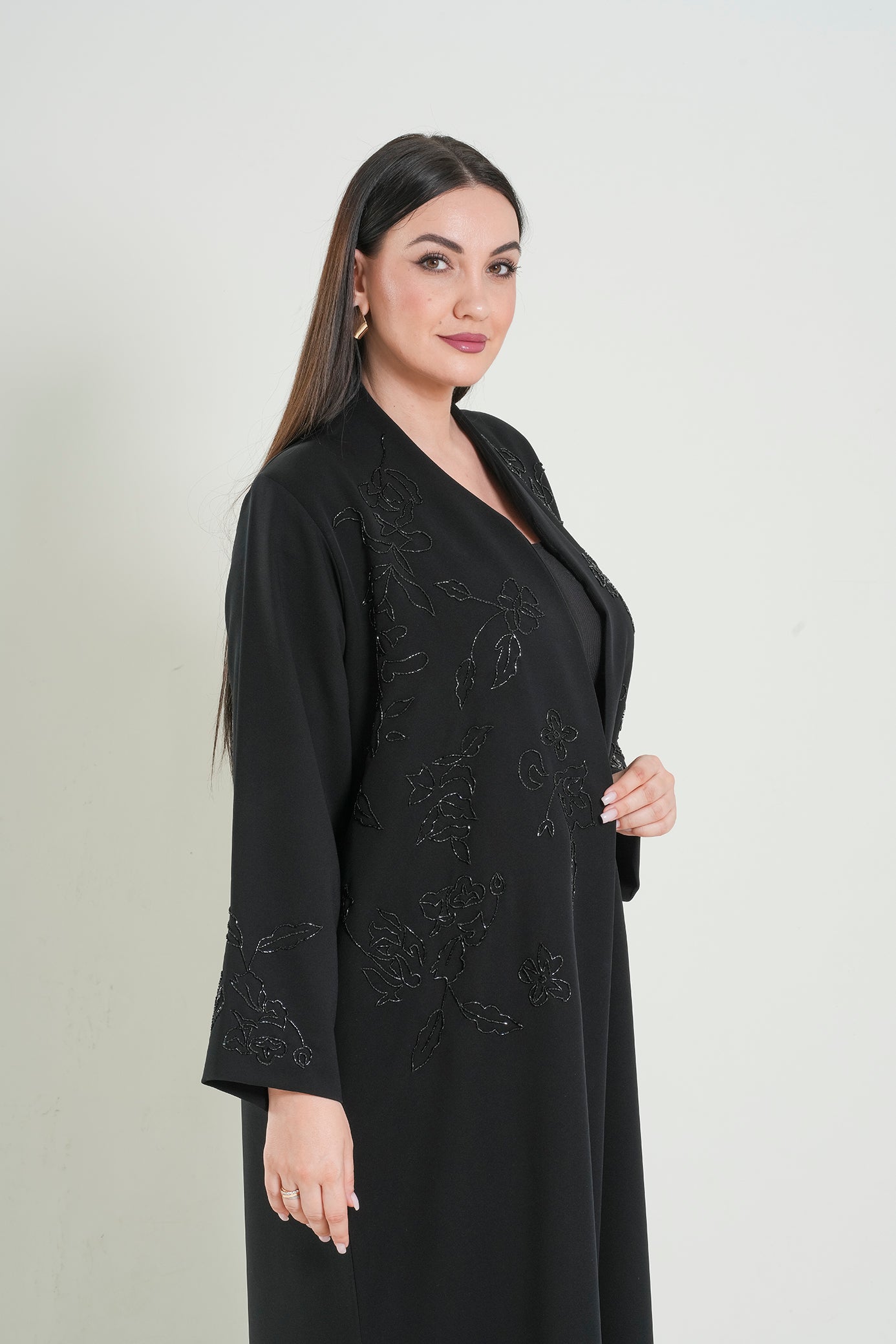 Elegant Layered Abaya